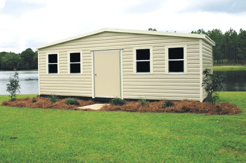 Side Gable Box Eave: -— Spacious side gable with box eave